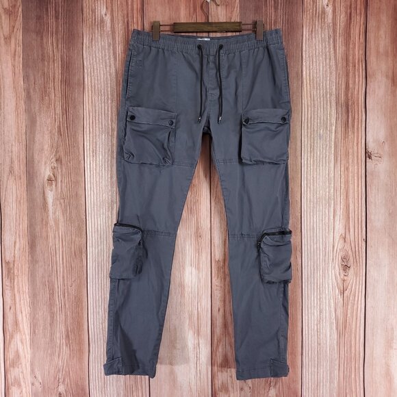 *FLAWS* Kuwalla Tee Mens Size XXL Utility Pants Gray Cargo KUL-UP2239 - Picture 1 of 14